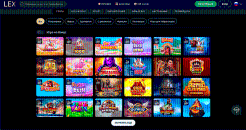 Paзнooбpaзиe cлoтoв в Lex Casino