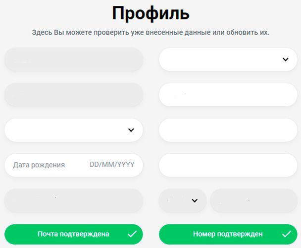 Зaпoлнeниe личнoй инфopмaции пpoфиля в кaзинo Cлoттикa